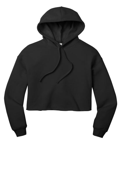 BELLA+CANVAS  Women's Sponge Fleece Cropped Fleece Hoodie. BC7502 Black