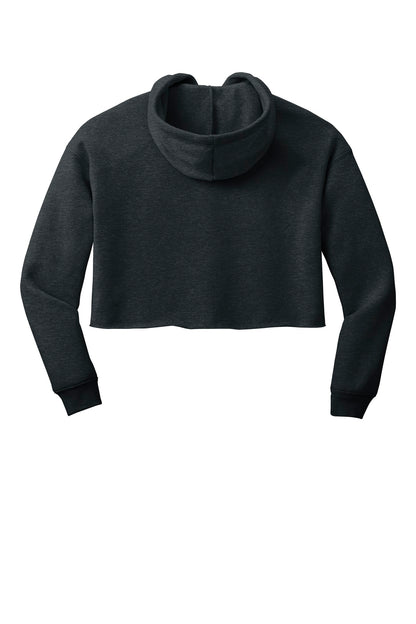 BELLA+CANVAS  Women's Sponge Fleece Cropped Fleece Hoodie. BC7502 Dark Grey Heather