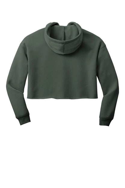 BELLA+CANVAS  Women's Sponge Fleece Cropped Fleece Hoodie. BC7502 Military Green
