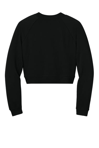 Bella+Canvas Women's Raglan Pullover Sponge Fleece BC7505 Black
