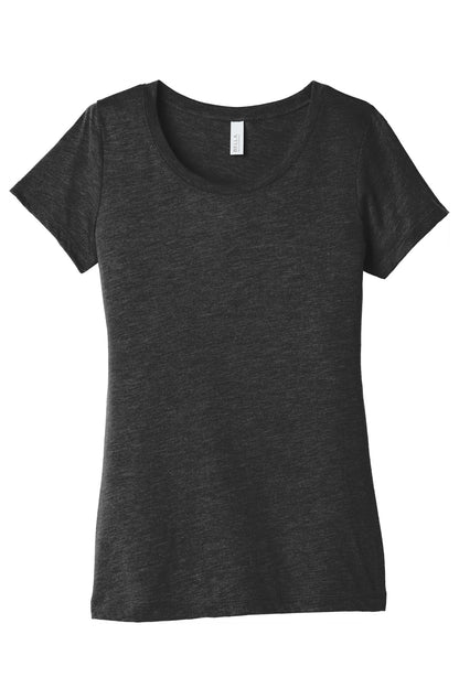 BELLA+CANVAS  Women's Triblend Short Sleeve Tee. BC8413 Charcoal-Black Triblend