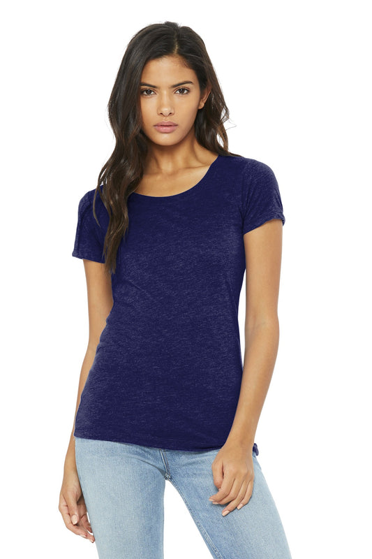 BELLA+CANVAS  Women's Triblend Short Sleeve Tee. BC8413 Navy Triblend