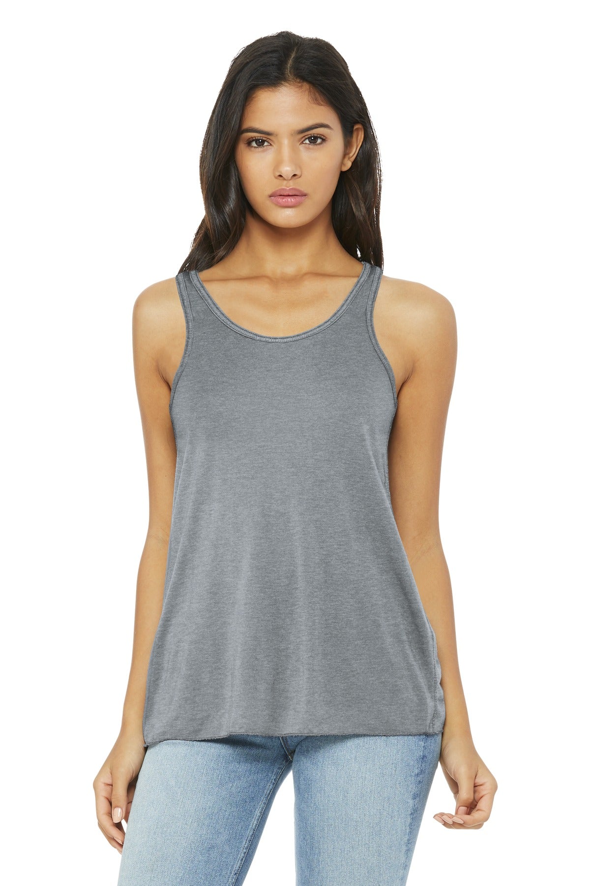 Bella+Canvas Women's Flowy Racerback Tank BC8800 Athletic Heather