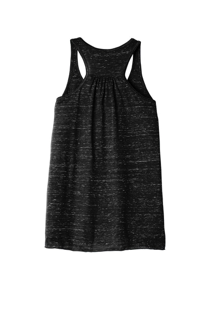 Bella+Canvas Women's Flowy Racerback Tank BC8800 Black Marble