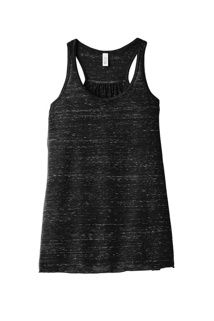 Bella+Canvas Women's Flowy Racerback Tank BC8800 Black Marble