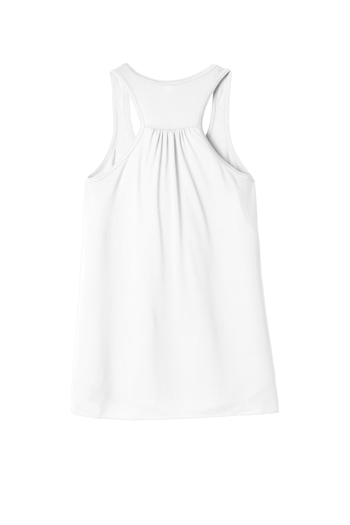 BELLA+CANVAS  Women's Flowy Racerback Tank. BC8800 White