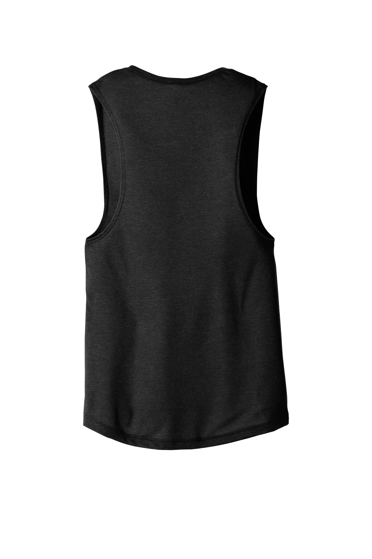 BELLA+CANVAS  Women's Flowy Scoop Muscle Tank. BC8803 Black Heather