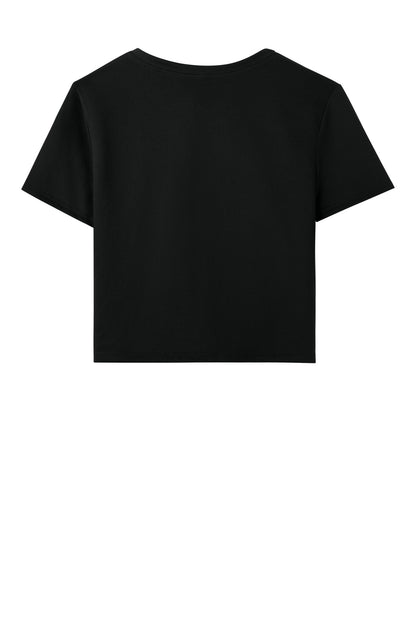 Bella+Canvas Women's Flowy Cropped Tee BC8882 Black