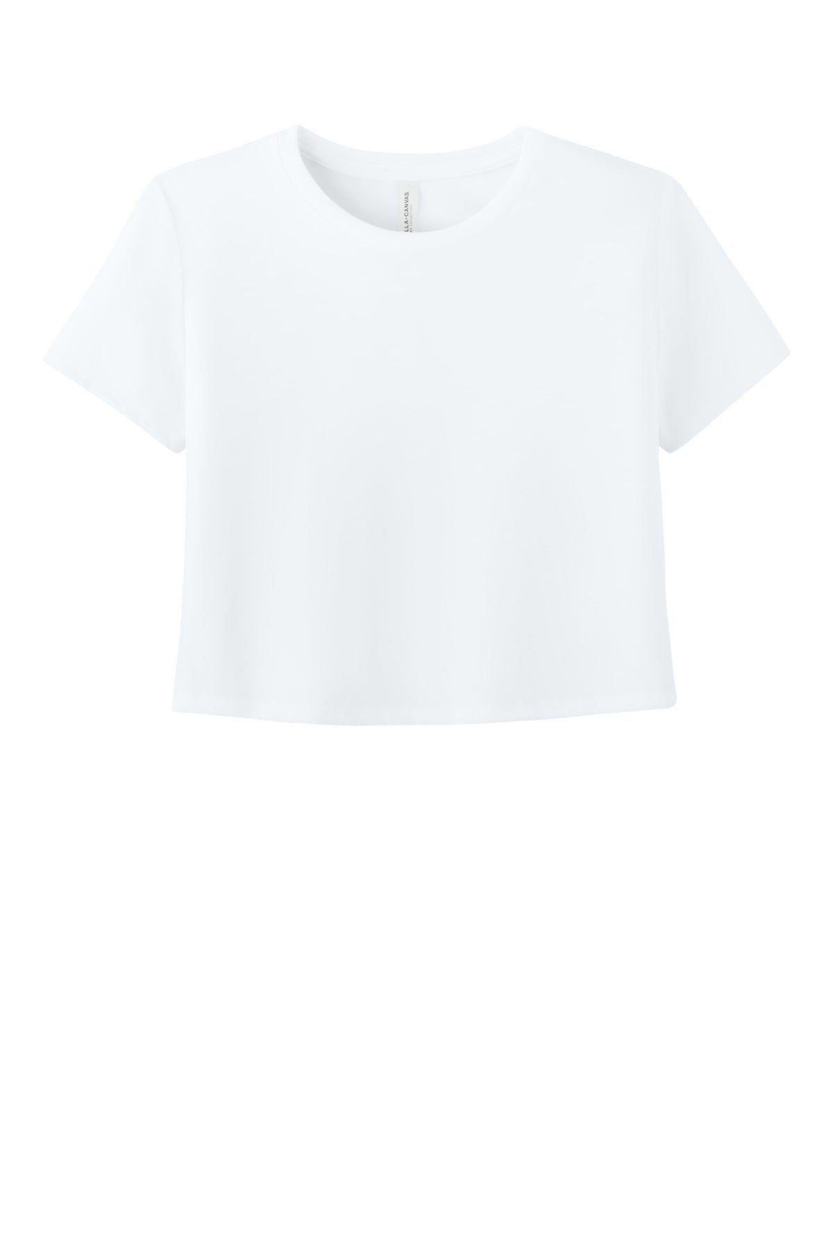 Bella+Canvas Women's Flowy Cropped Tee BC8882 White
