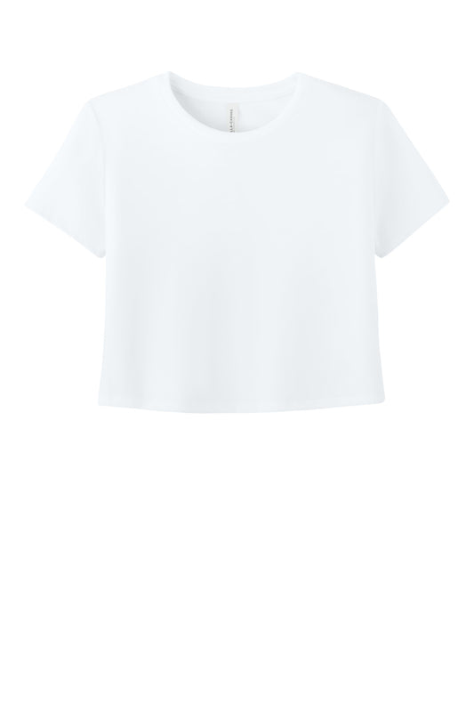 Bella+Canvas Women's Flowy Cropped Tee BC8882 White