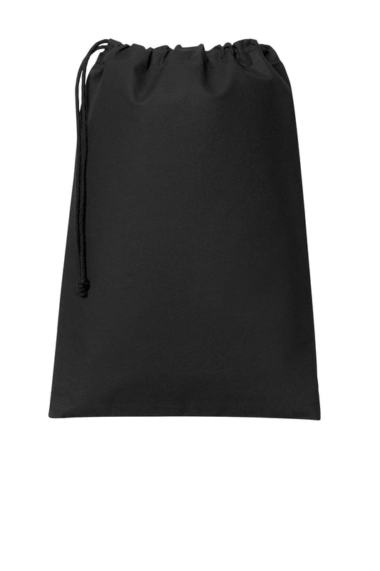 Port Authority Core Cotton Drawstring Bag BG0350 Deep Black