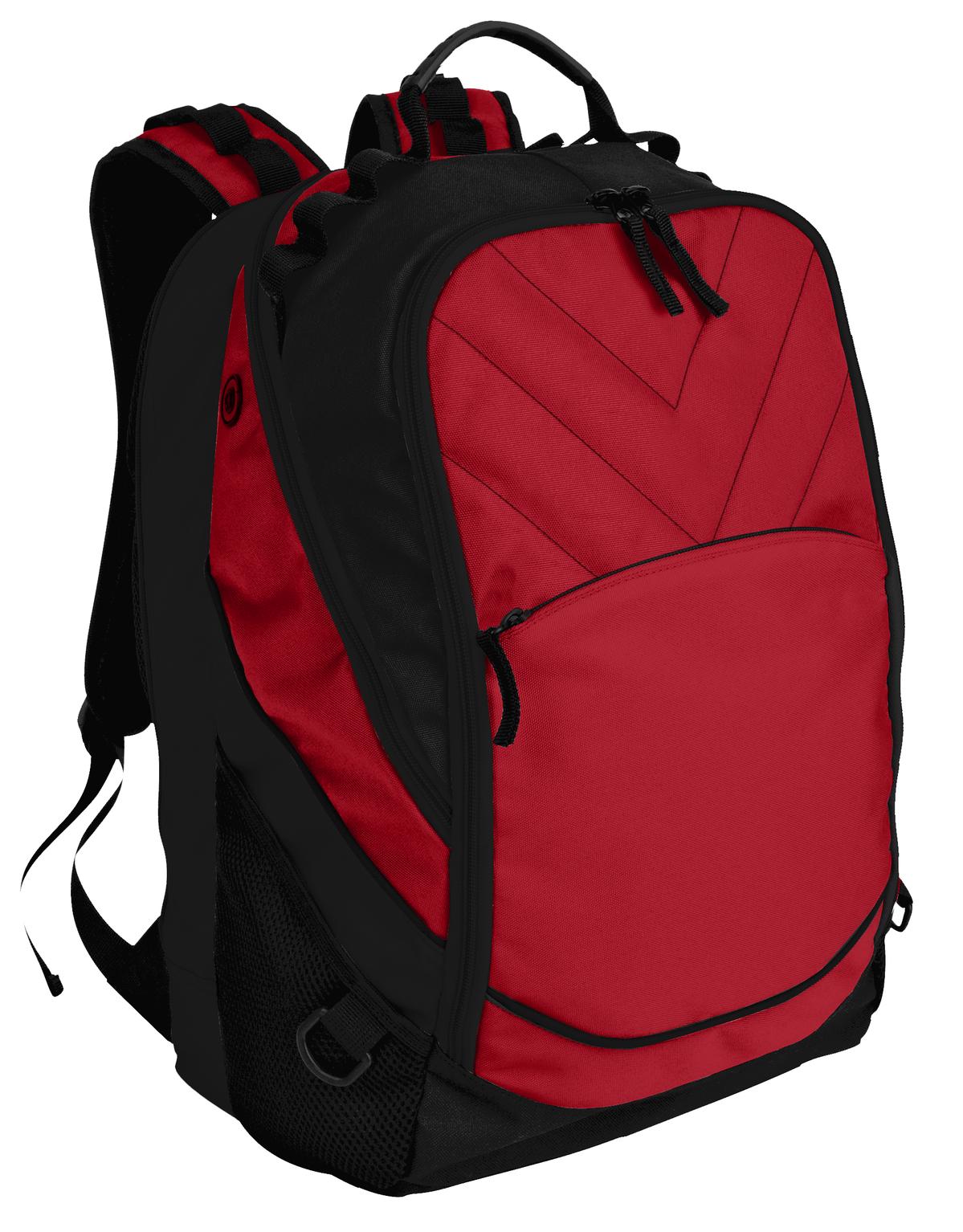 Port Authority Xcape Computer Backpack BG100 Chili Red/ Black