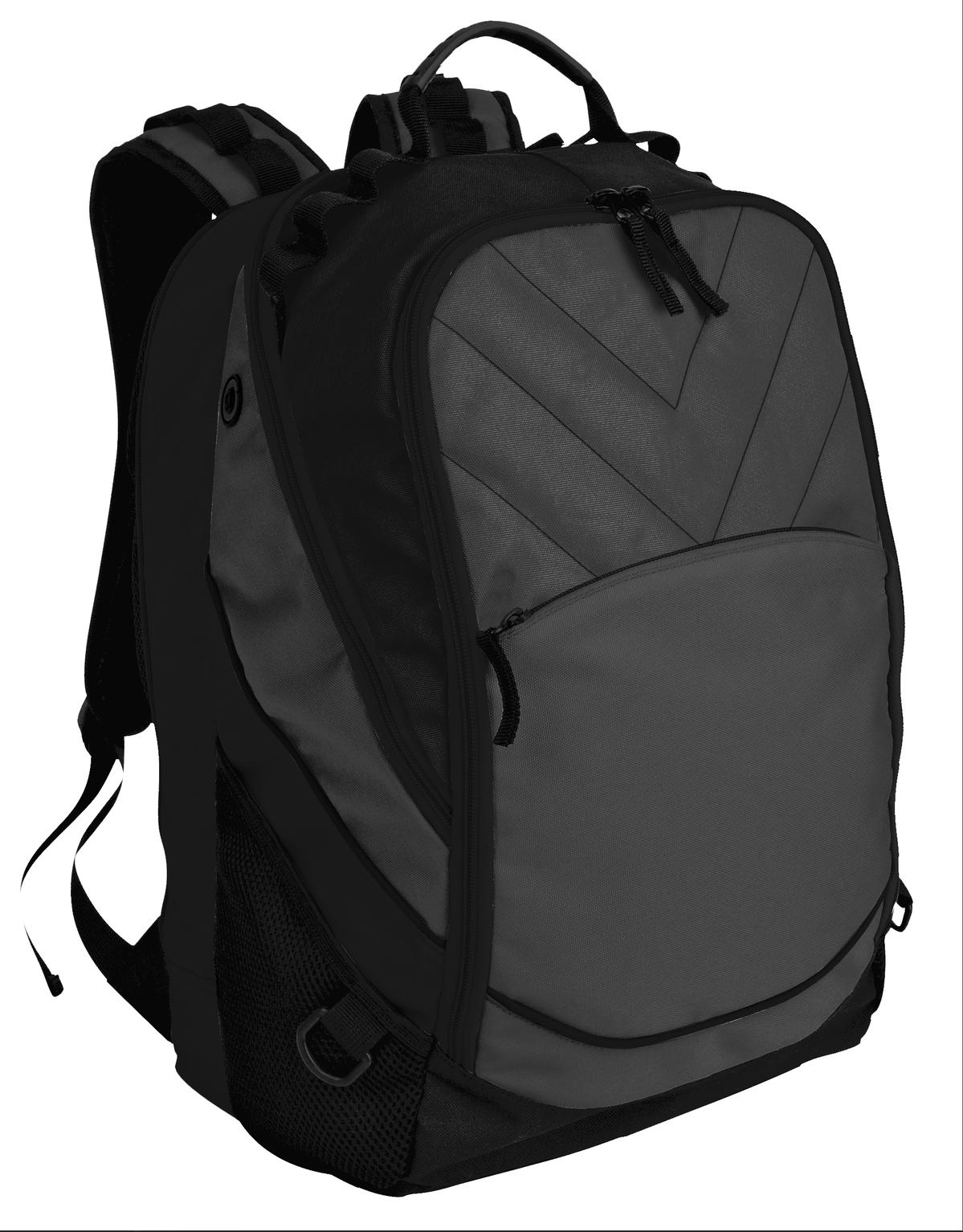 Port Authority Xcape Computer Backpack BG100 Dark Charcoal/ Black