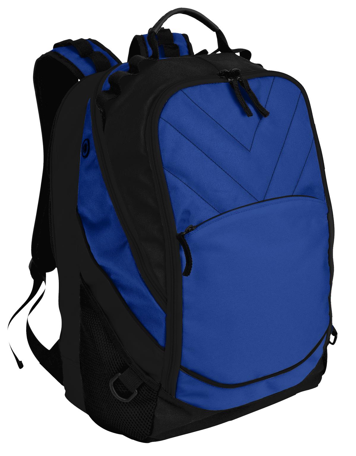 Port Authority Xcape Computer Backpack BG100 Shock Blue/ Black