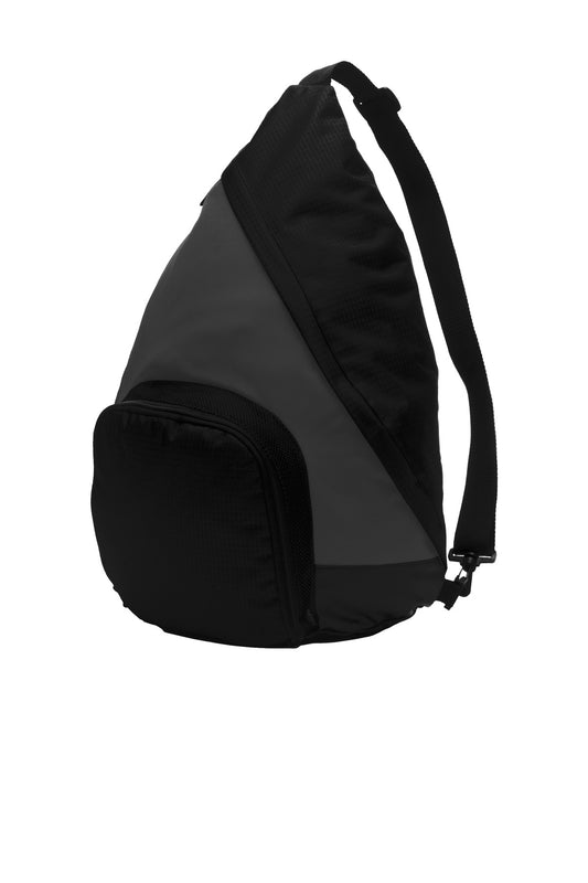 Port Authority Active Sling Pack BG206 Dark Charcoal/ Black