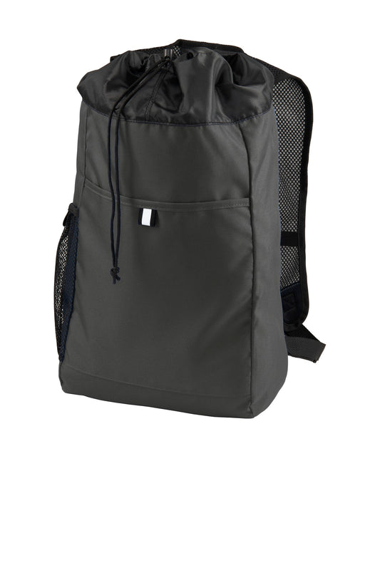 Port Authority Hybrid Backpack BG211 Dark Charcoal/ Black