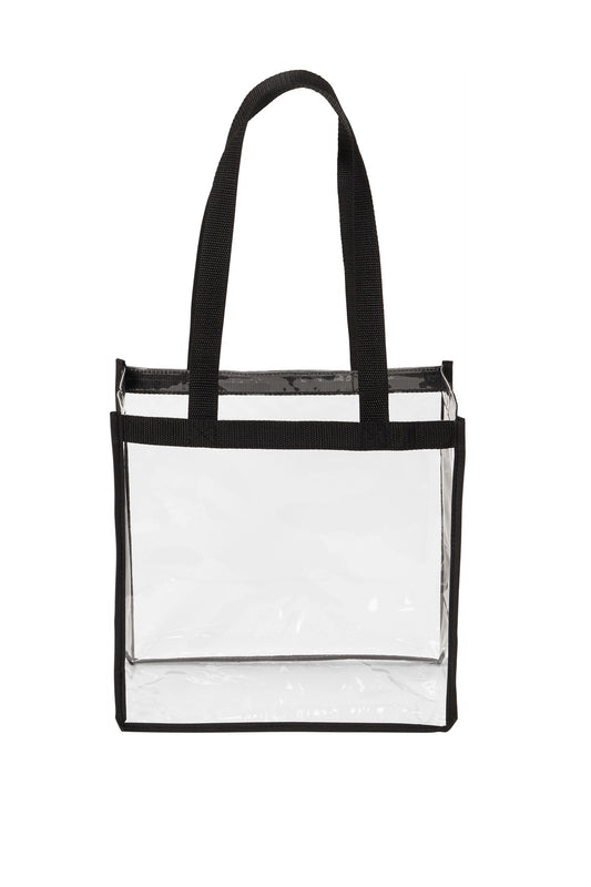 Port Authority Clear Stadium Tote BG430 Clear/ Black