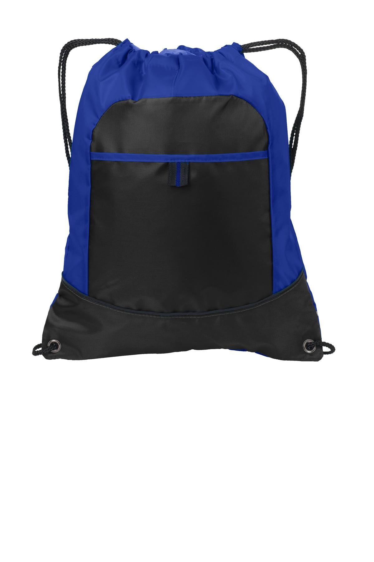 Port Authority Pocket Cinch Pack BG611 Hyper Blue/ Black