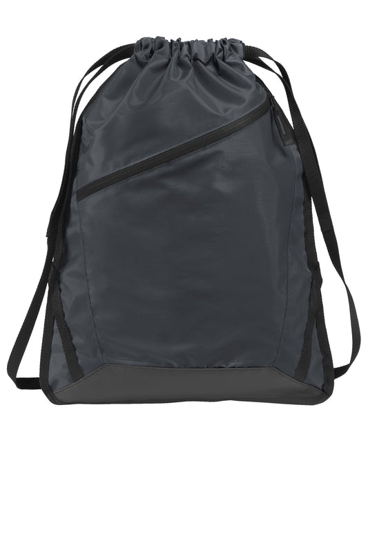 Port Authority Zip-It Cinch Pack BG616 Graphite/ Black