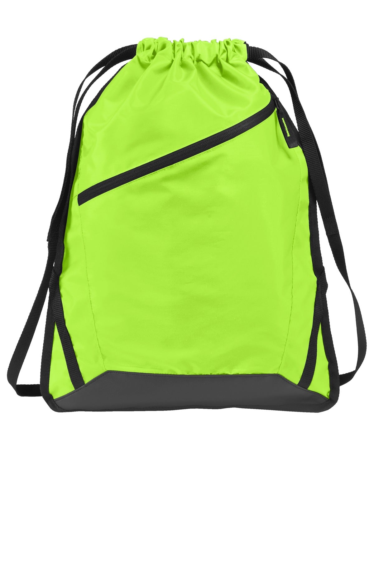 Port Authority Zip-It Cinch Pack BG616 Lime Shock/ Black
