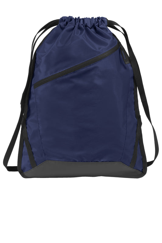 Port Authority Zip-It Cinch Pack BG616 True Navy/ Black