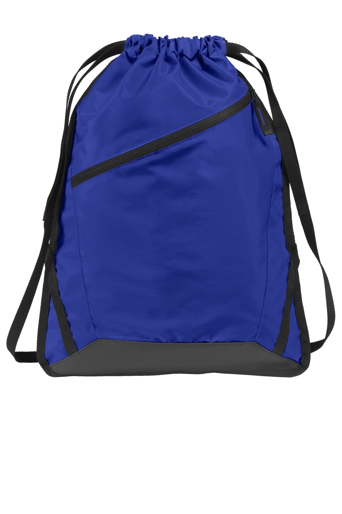 Port Authority Zip-It Cinch Pack BG616 True Royal/ Black