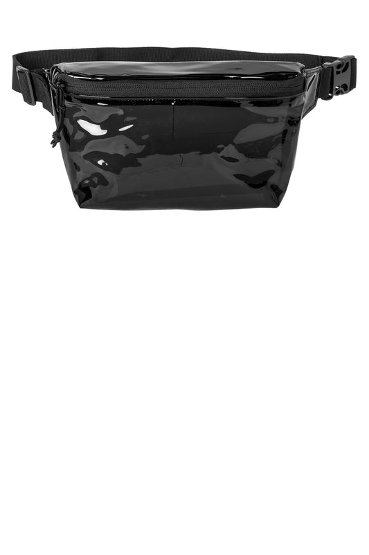 Port Authority Clear Hip Pack BG930 Black Smoke/ Black
