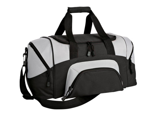 Port Authority - Small Colorblock Sport Duffel BG990S Black/ Grey