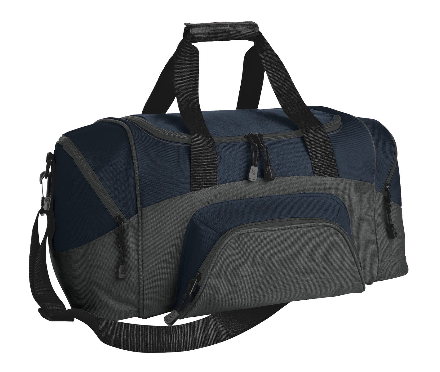Port Authority - Small Colorblock Sport Duffel BG990S Navy/ Dark Charcoal