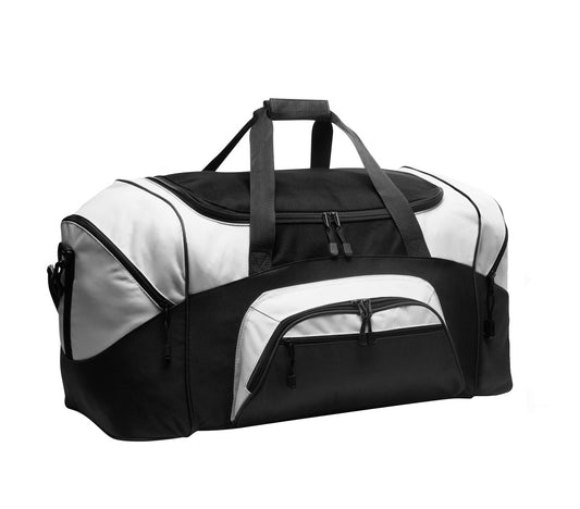 Port Authority - Standard Colorblock Sport Duffel BG99 Black/ Grey
