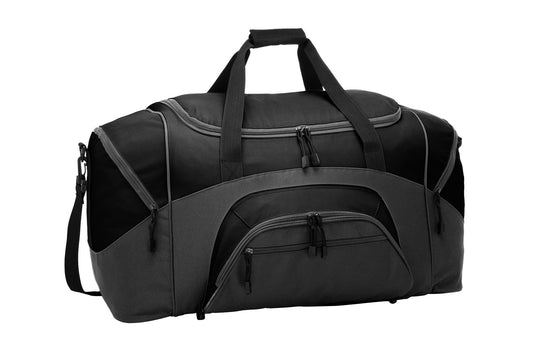 Port Authority - Standard Colorblock Sport Duffel BG99 Heather Grey/ Black