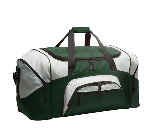 Port Authority - Standard Colorblock Sport Duffel BG99 Hunter/ Grey