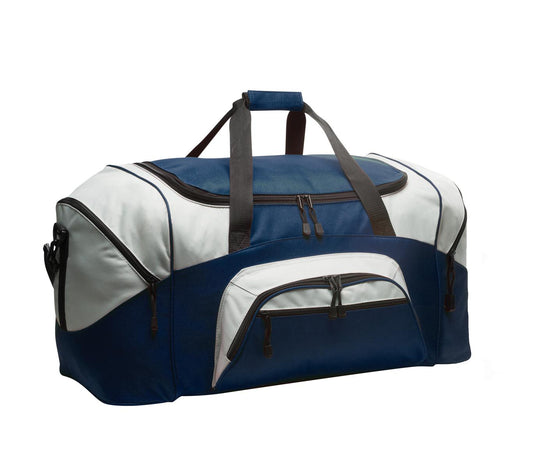 Port Authority - Standard Colorblock Sport Duffel BG99 Navy/ Grey