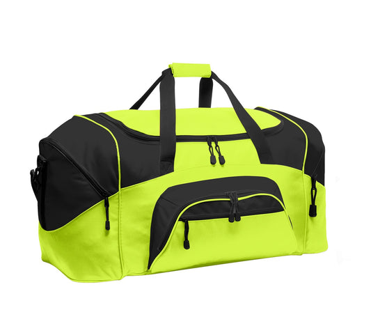 Port Authority - Standard Colorblock Sport Duffel BG99 Safety Yellow/ Black