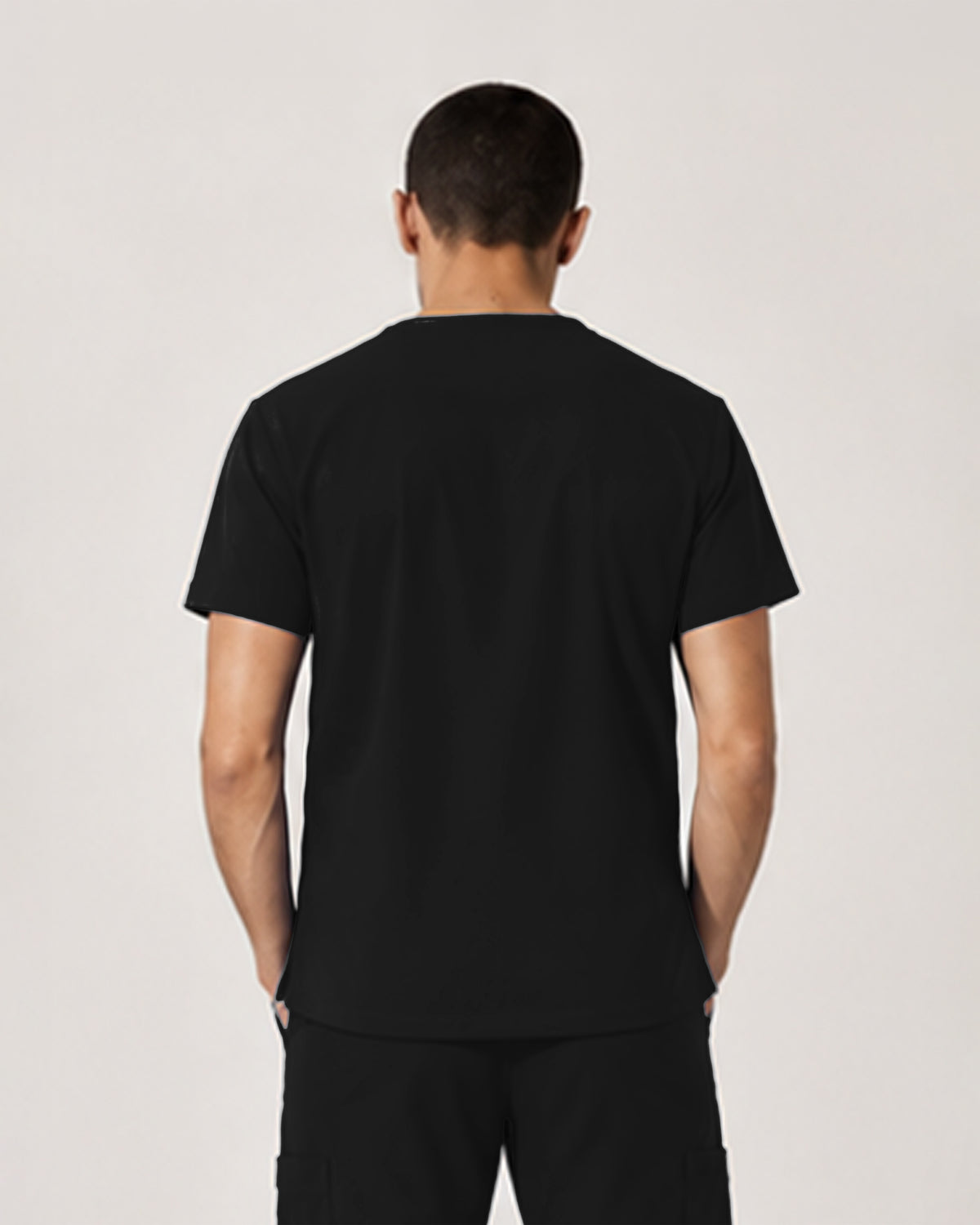 Foundry Men's 1505 Cobalt Men'S 1 Pocket V-Neck Top Black