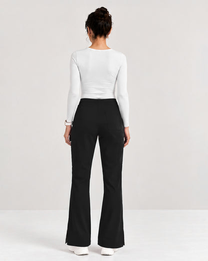 Foundry Women's 2005 Jasmine 5 Pocket Mini Flare Cargo Pant Black