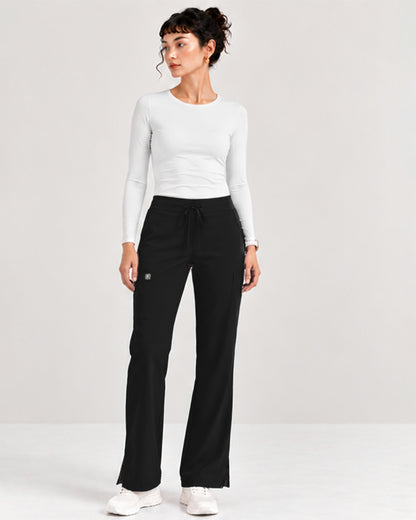 Foundry Women's 2005 Jasmine 5 Pocket Mini Flare Cargo Pant Black