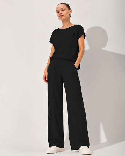 Foundry Women's 2205 Sierra 5 Pocket Wide Leg Pant Black