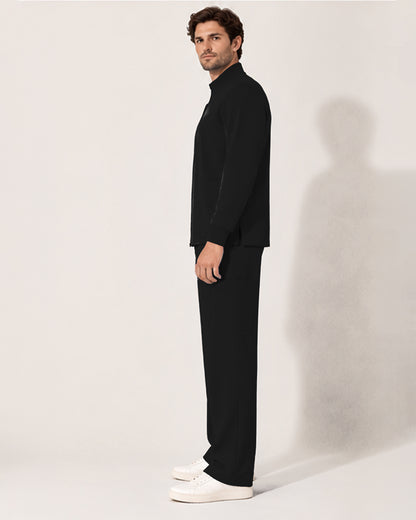 Foundry Men's 6505 Slate Men'S 2 Pocket Scrub Jacket Black