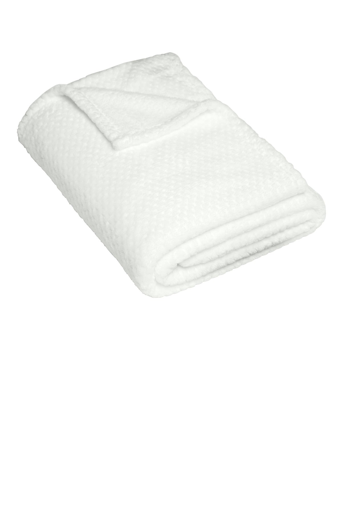 Port Authority Plush Texture Blanket. BP35 Marshmallow