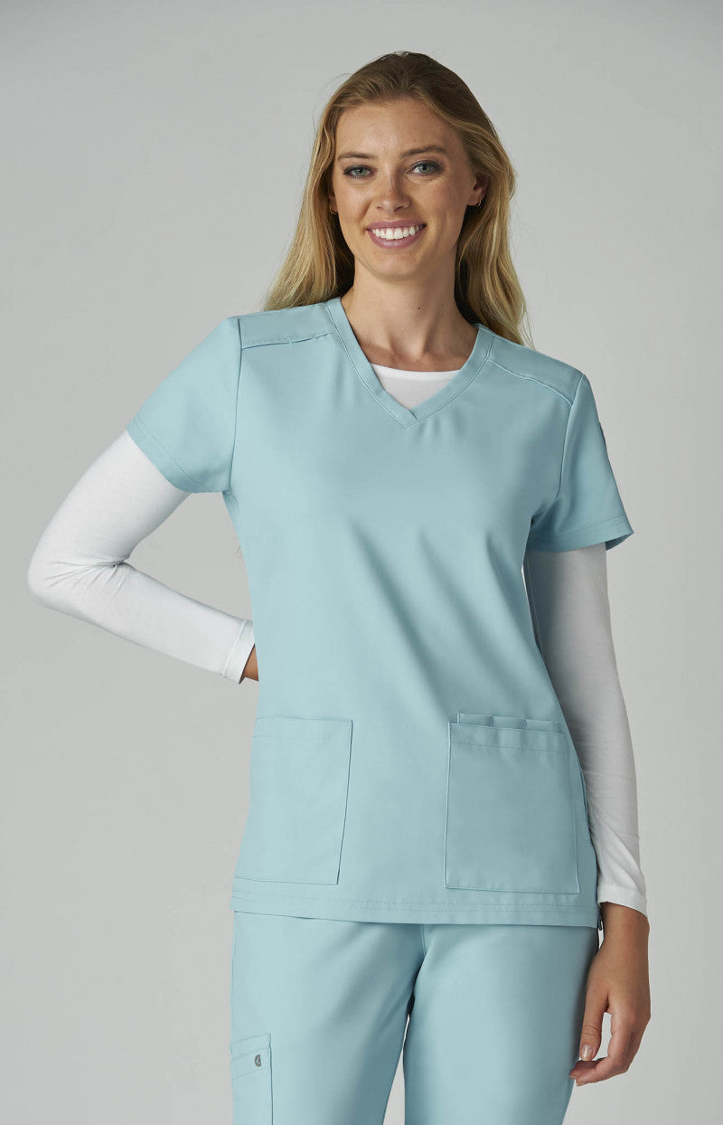 Koi Cureology C101 Cardi Top Blue Steel