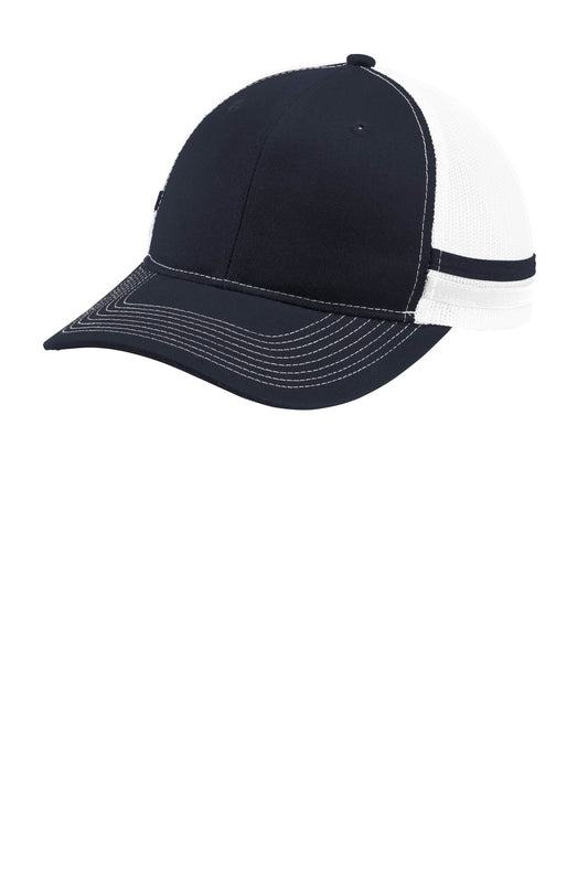 Port Authority Two-Stripe Snapback Trucker Cap C113 Rich Navy/ Rich Navy/ White