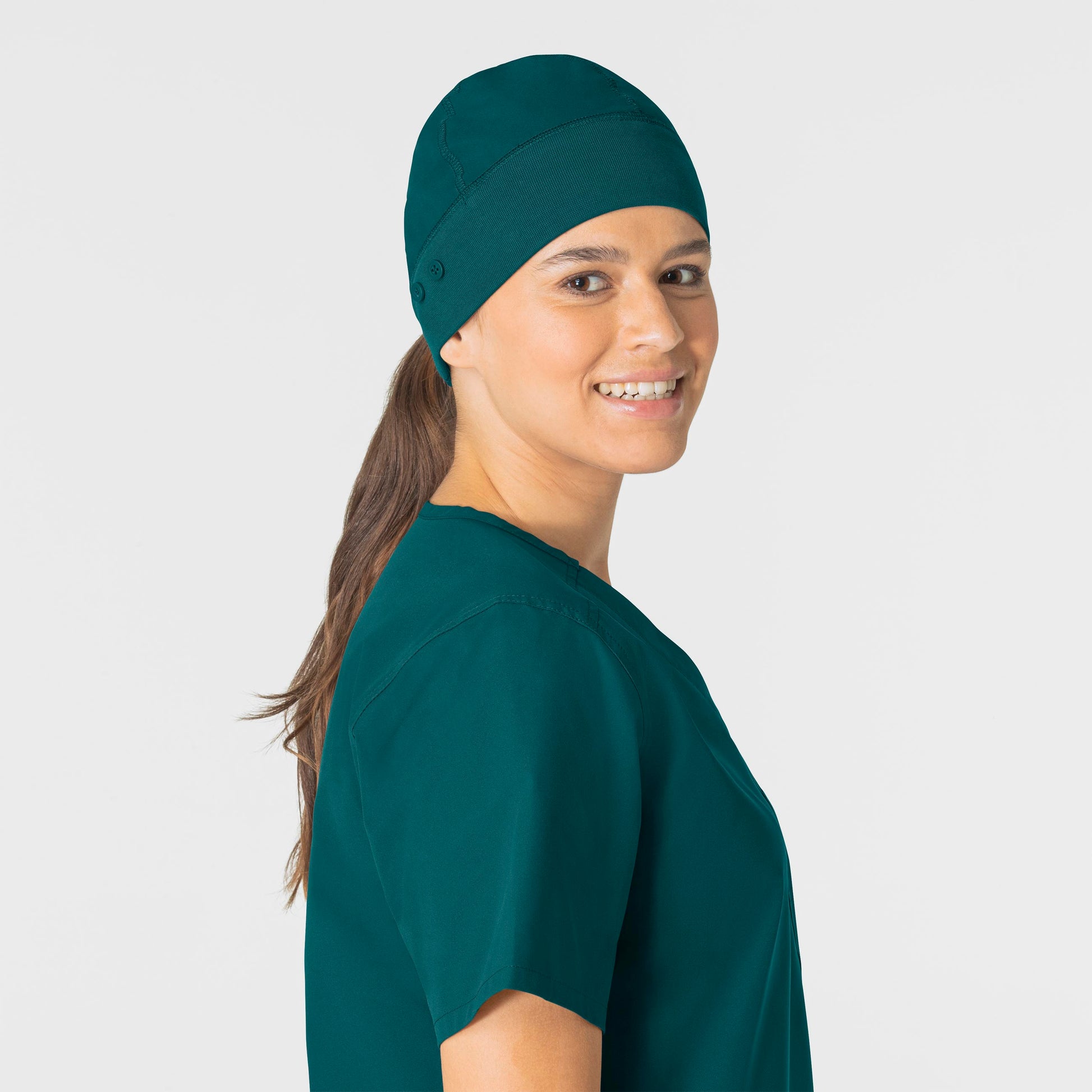 Force Essentials C40013 Unisex Beanie Scrub Hat Caribbean Blue Model Image Front | Carhartt