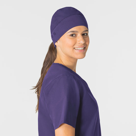 Force Essentials C40013 Unisex Beanie Scrub Cap Grape Model Image Front | Carhartt