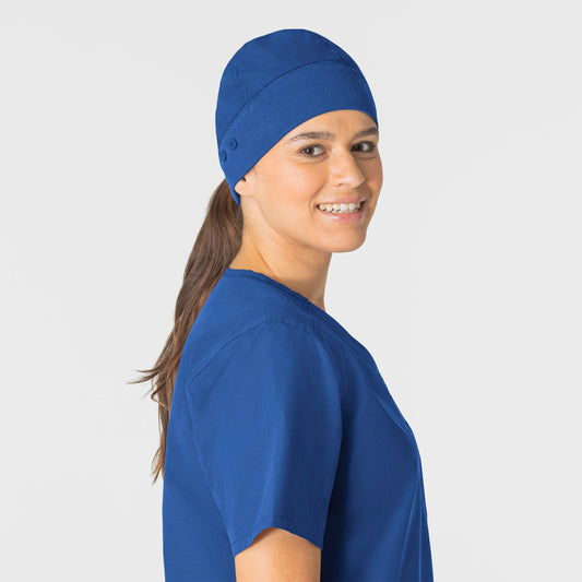 Force Essentials C40013 Unisex Beanie Scrub Cap Royal Model Image Front | Carhartt