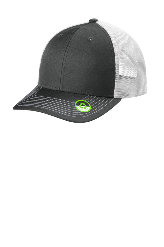 Port Authority Eco Snapback Trucker Cap C402ECO Smoke Grey/ White