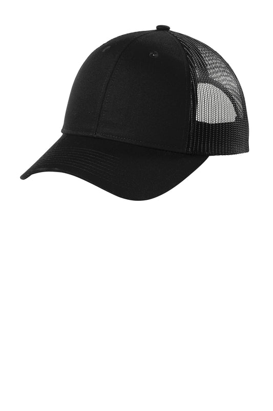 Port Authority Low-Profile Snapback Trucker Cap C402LP Black