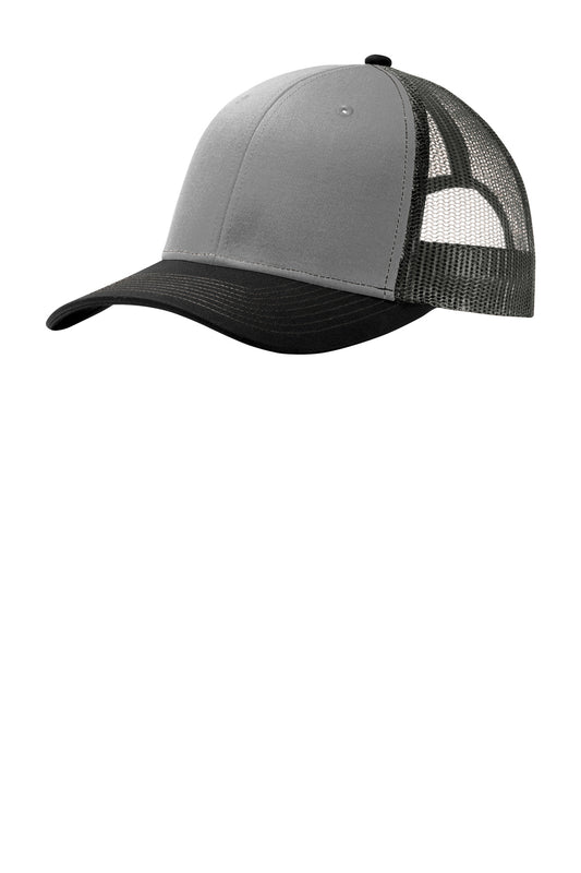Port Authority Snapback Trucker Cap C402 Gusty Grey/ Black/ Grey Steel