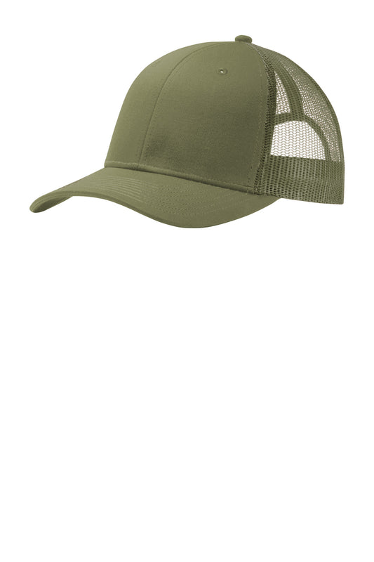 Port Authority Snapback Trucker Cap C402 Olive Drab Green