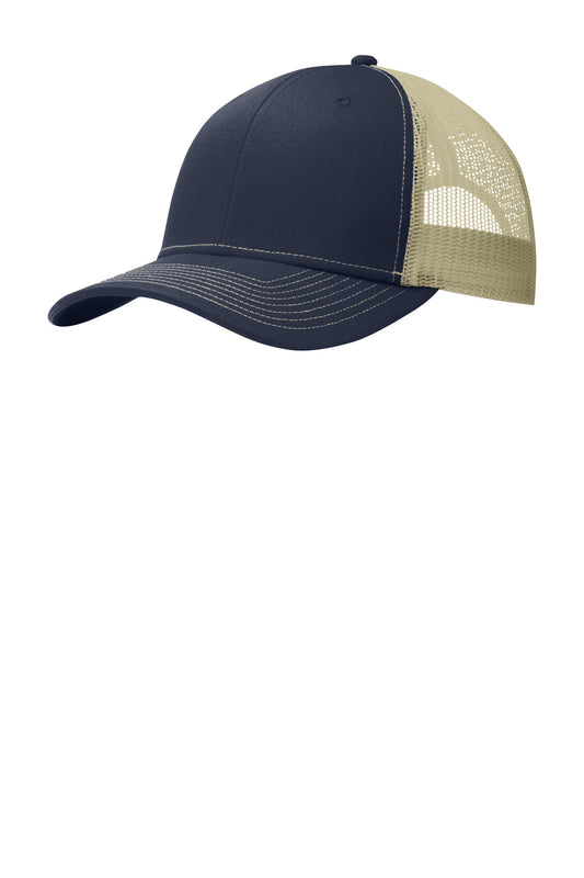 Port Authority Snapback Trucker Cap C402 Rich Navy/ True Khaki